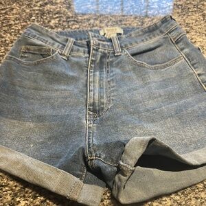 Blue Denim Shorts